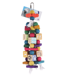 Adventure Bound Coloured Blocks Wooden Parrot Toy